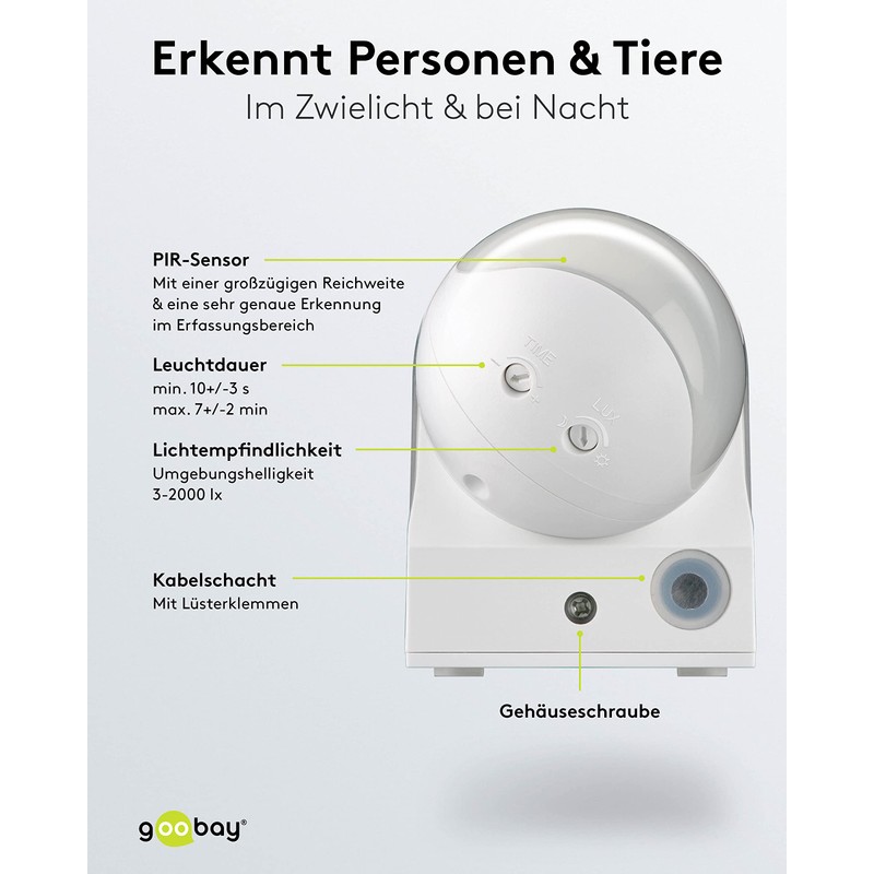 Goobay 95174 PIR Motion Sensor