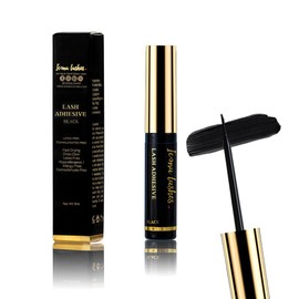 Icona Lashes Eyelash Glue - Quick Drying Glue for Lash Clusters & Strip Extensions - Long-Lasting 24-Hour Hold, Easy to Apply - No Latex, Gentle & Non-Irritating Formula - 5ml Bottle (Black)