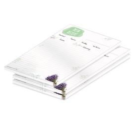 PRICARO Bouquet A4 Recipe Pad 25 Sheets (Pack of 3)
