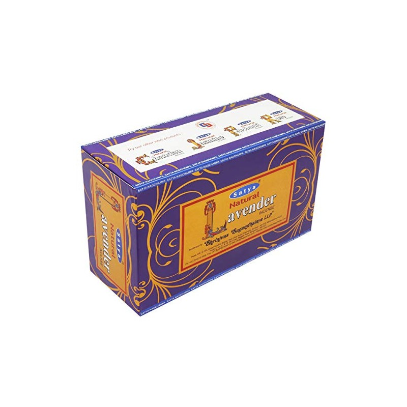 Satya Natural Incense Natural Lavender 12 x 15g