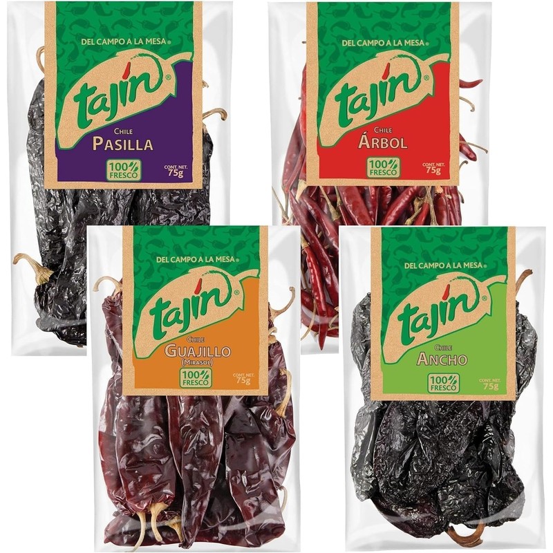 Tajín Mexican Chili Bundle: Guajillo, Ancho, Pasilla, Arbol - 4