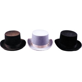 Quality Felt Top Hat (Black;Small)