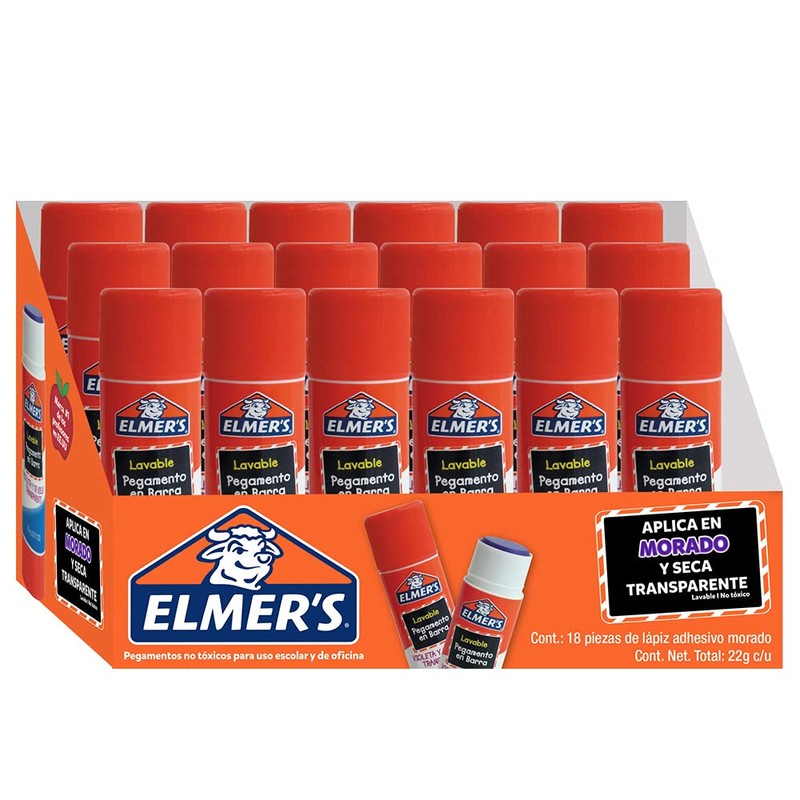 Elmer's Pegamento en barra, 18 piezas