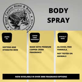 Salted Caramel & Bourbon Scented Body Spray, 4 Oz (2 Pack)