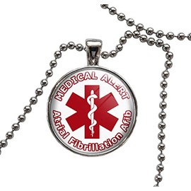 Medical Alert Atrial Fibrillation Pendant Necklace