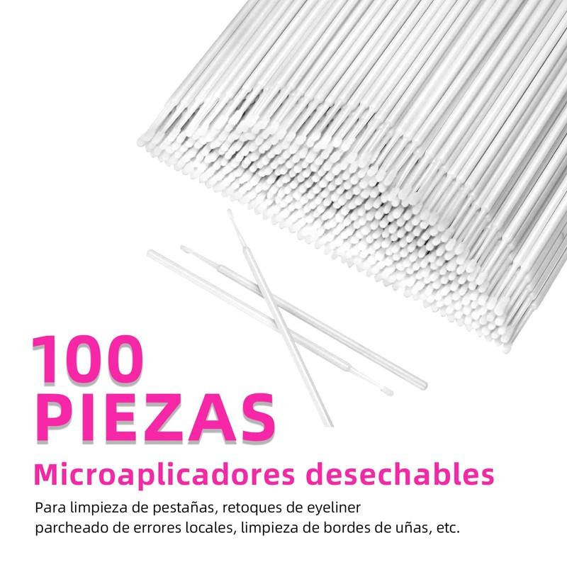300 pcs Cepillos Desechables para Pestañas, Cepillos Labios y Microaplicador,