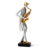HAUCOZE Music Decor Figurine Saxophone Statue Modern Sculpture Home Gifts