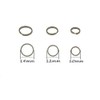 TIKING 10pcs/Lots Titanium Small Split Rings Ti Micro Split Key