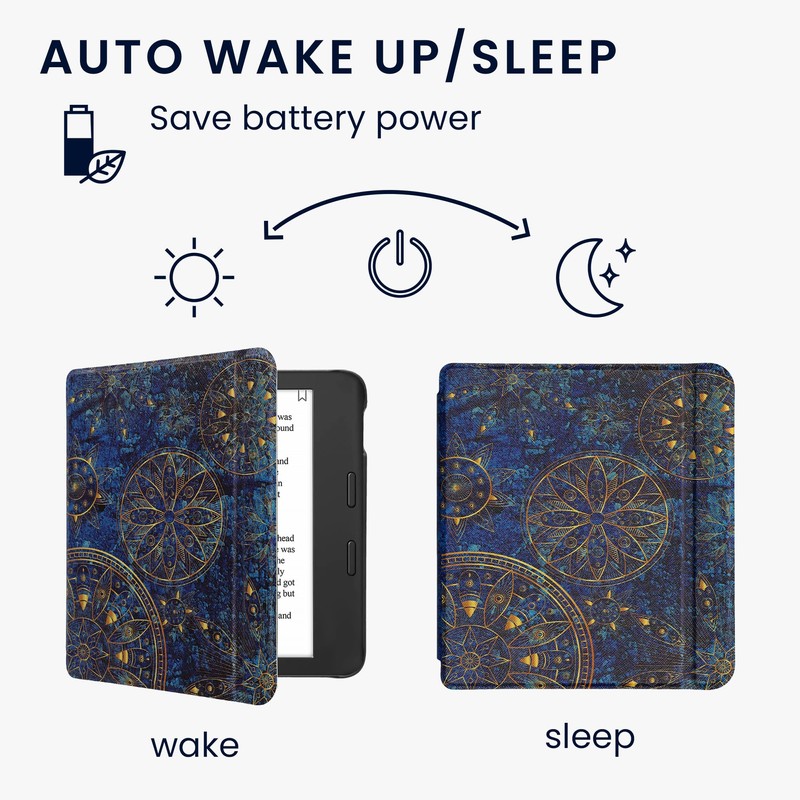 kwmobile Flip Case Compatible with Tolino Vision 6 Case -