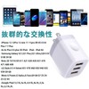 USB Charger, 3 Port AC Adapter, Outlet, 15W, Smartphone, Portable,