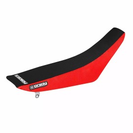 Enjoy MFG 2004-2012 HONDA CRF 80 SEAT COVER by Enjoy MFG RED & BLACK GRIPPER #138