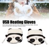 USB Heated Gloves Cartoon Shaped Keep Warm Adjust Strap Electric