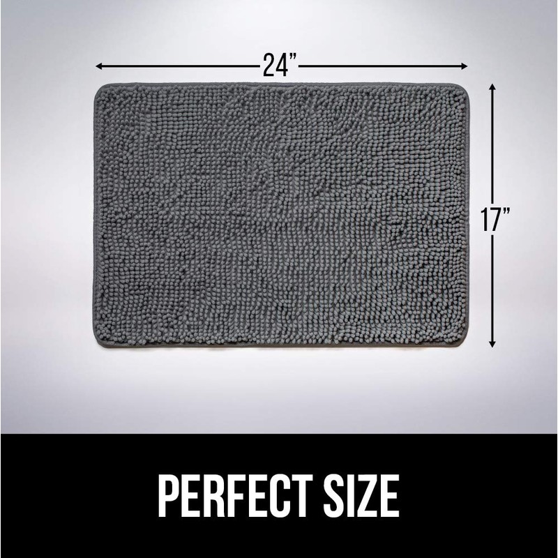 Gorilla Grip Original Indoor Durable Chenille Doormat, 24x17, Absorbent Machine