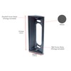 Gestech Angle Mount Wedge Compatible with Smaller Doorbell RingWired, Flush