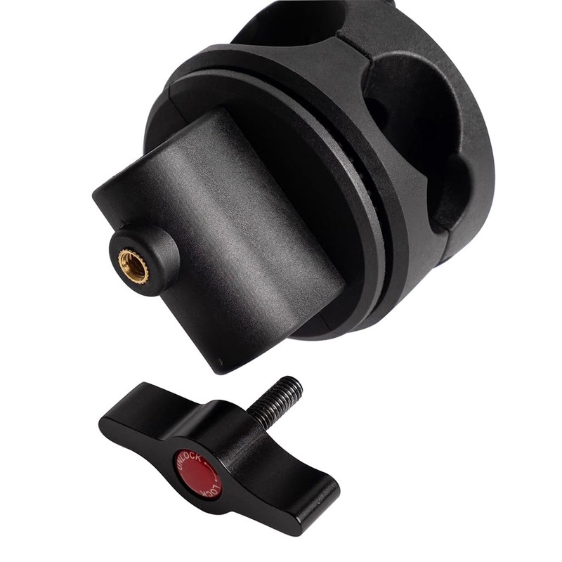 NovelGoal Swivel Grip Head Clamp Angle Tilt Mount Wheel Clamp