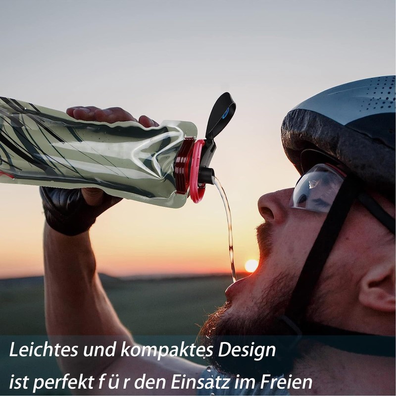 PVFZXS Foldable Drinking Bottle, Pack of 2, 700 ml Drinking