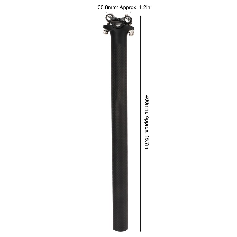 Carbon Bike Seatpost 30.8 X 400mm Ultralight Replacement Bike Seat
