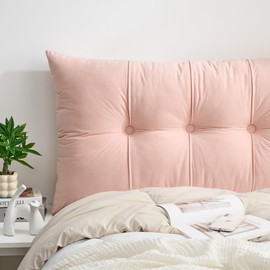 DormCo Rainha - Plush Tufted College Headboard - Sunday Pink