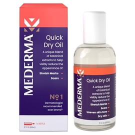 Mederma- Aceite de secado rápido, tratamiento para cicatrices y estrías, ayuda a mejorar la apariencia de cicatrices y estrías.