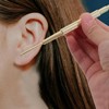 耳用ツボ探知棒 顔用ツボ探知ツール バネ式 真鍮製 ツボ探知 耳用プローブ 全身用 軽量で持ち運びに便利 両端使用可能なツール