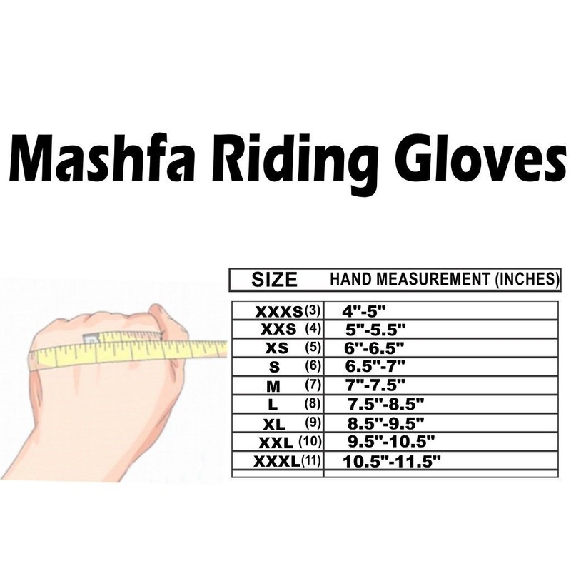 Mashfa Ladies Women Horse Equestrian Mitts Gloves