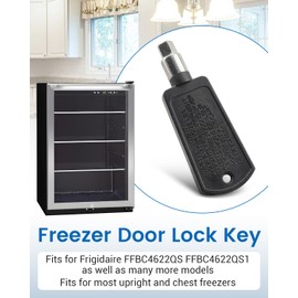ULXIOM 5304485424 Freezer Door Lock Key Fit for Frigidaire FFBC4622QS FFBC4622QS1 Wine Cellars, Replace AP5331004 2211112 AH3506557 PS3506557