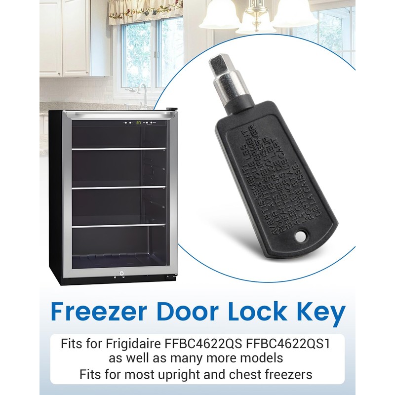 ULXIOM 5304485424 Freezer Door Lock Key Fit for Frigidaire FFBC4622QS