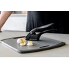 MasterClass Garlic Press and Slicer, Black