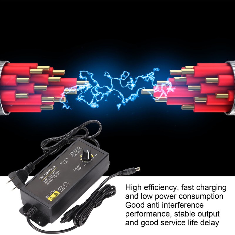 Power Adapter Adjustable Voltage Speed Regulation 90W 2.5A 3-36V LED
