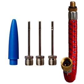 Best Sport Valve Adapter with 3 Needles - Red