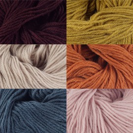 JubileeYarn Oasis Bliss Yarn - 25g/Ball Baby Weight Acrylic Blend - Brahma - 6 Balls