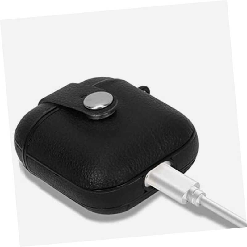 TEHAUX Wireless Earphone Case PU Earphone Protector Compatible with Airpods