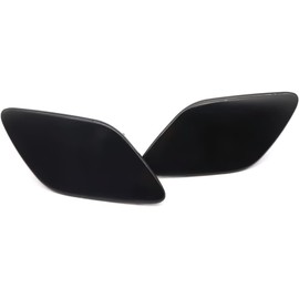 Dixhills Right & Left Front Headlight Washer Cover, Pair Headlight Washer Nozzle Cover Cap Black Replacement for 3 Series E92 E93 2005-2013 Car Accessories Part # 61677171659 61677171660