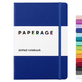 PAPERAGE Dotted Journal Notebook, (Royal Blue), 160 Pages, Medium 5.7 inches x 8 inches - 100 gsm Thick Paper, Hardcover
