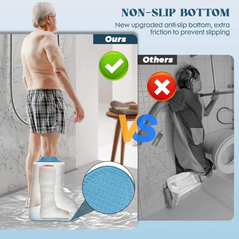 Zoyehoo Waterproof Extra Wide Cast Covers for Shower Leg, Extra