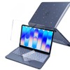 ZOBUU Clear Glitter Case for MacBook Neo 13-inch 2026 A3404,