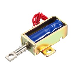 sourcing map DC 12V 2A 5mm Mini Electromagnetic Solenoid Lock Pull Type for Electirc Door Lock