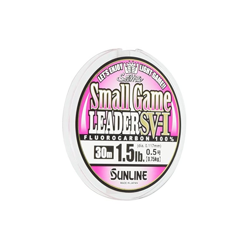 サンライン(SUNLINE) リーダー ソルティメイト スモールゲームリーダー SV-I フロロカーボン 30m 0.5号 1.5lb(0.75kg) マジカルピンク