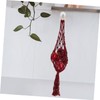 SHOWERORO Cotton Rope Basket Hanging Produce Basket Macrame Fruit Vegetable
