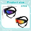 ZKFSIE 2PCS Dog Goggles, Dog Sunglasses for Medium to Large