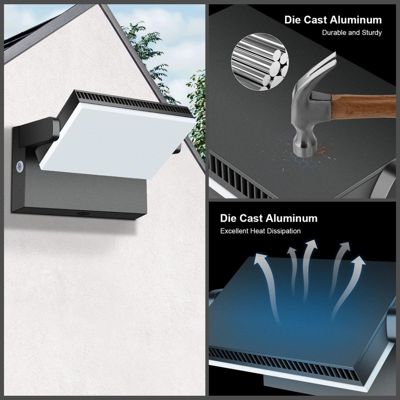 120W Modern Sleek LED Flood Light, 18000LM Area Light Dusk