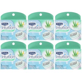 Schick Intuition Sensitive Care Moisturizing Razor Blade Refills, 18 Cartridges