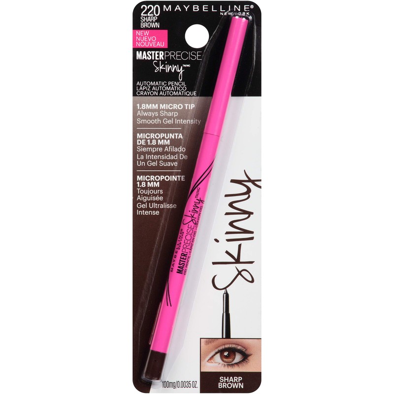 Maybelline Master Precise Skinny Gel Eyeliner Pencil, Sharp Brown, 1