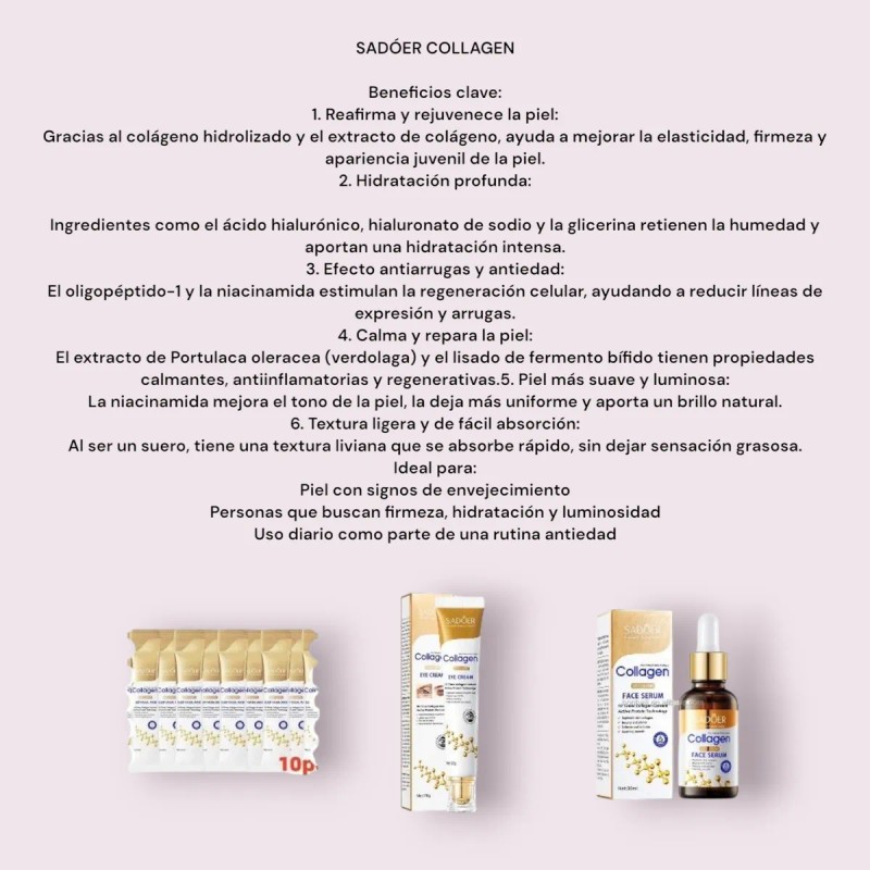 Crema Sadóer Collagen Mascarilla Ojos