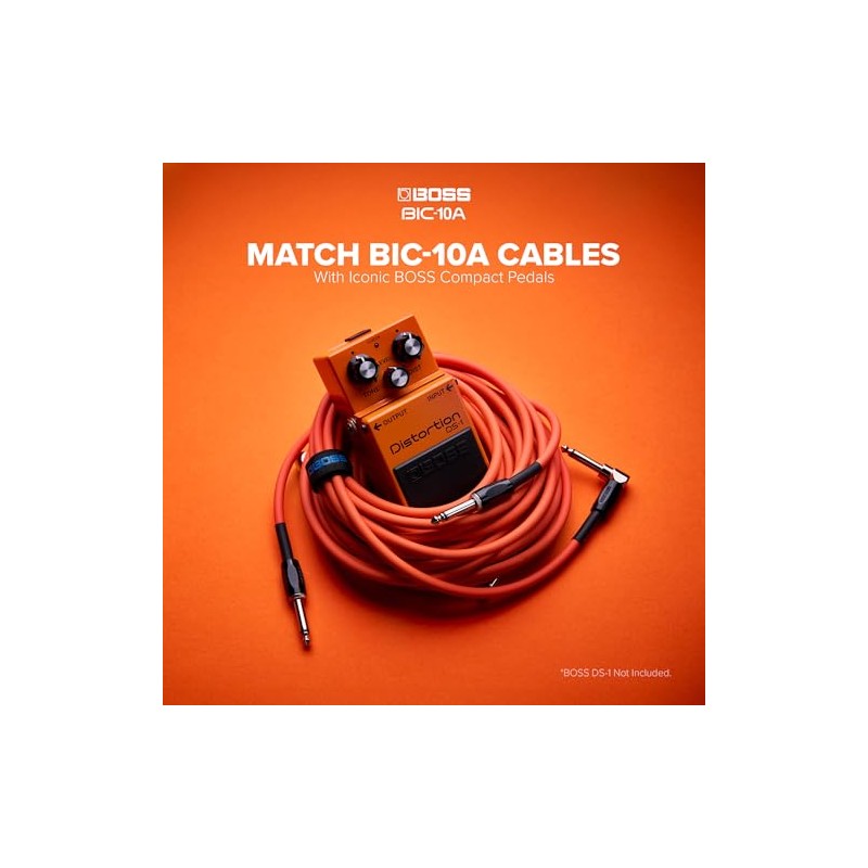 BOSS BIC-10A-RD Instrument Cable, Set Cables a Colourful Sign, Red