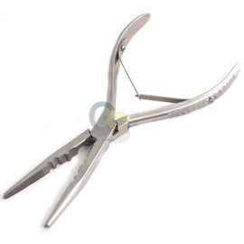G.S FISHERMAN'S PLIERS 8" STAINLESS STEEL WITH NEEDLE NOSE SPRING