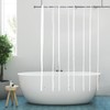 YISURE No Hook Needed Stall Size Shower Curtain Liner 54x72