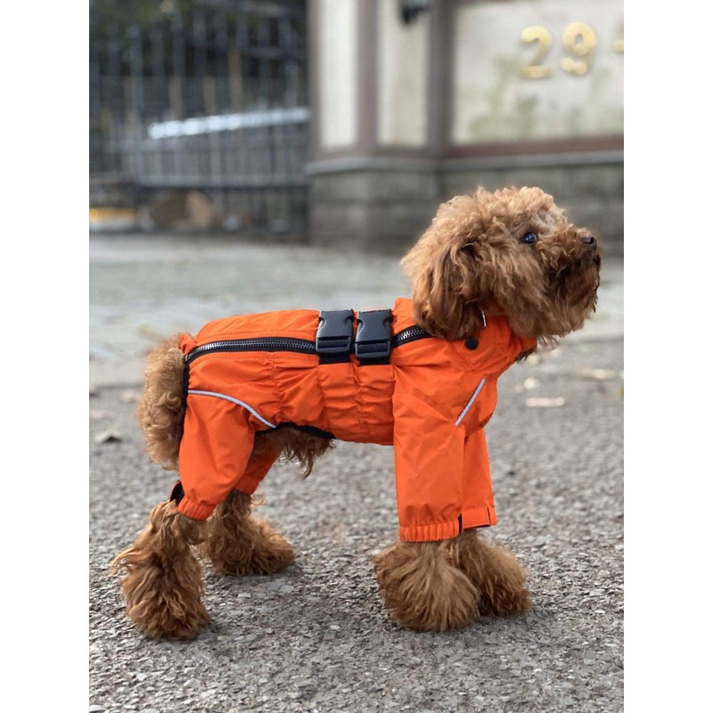 Dogs Waterproof Jacket, Lightweight Waterproof Jacket Reflective Safety Dog Raincoat