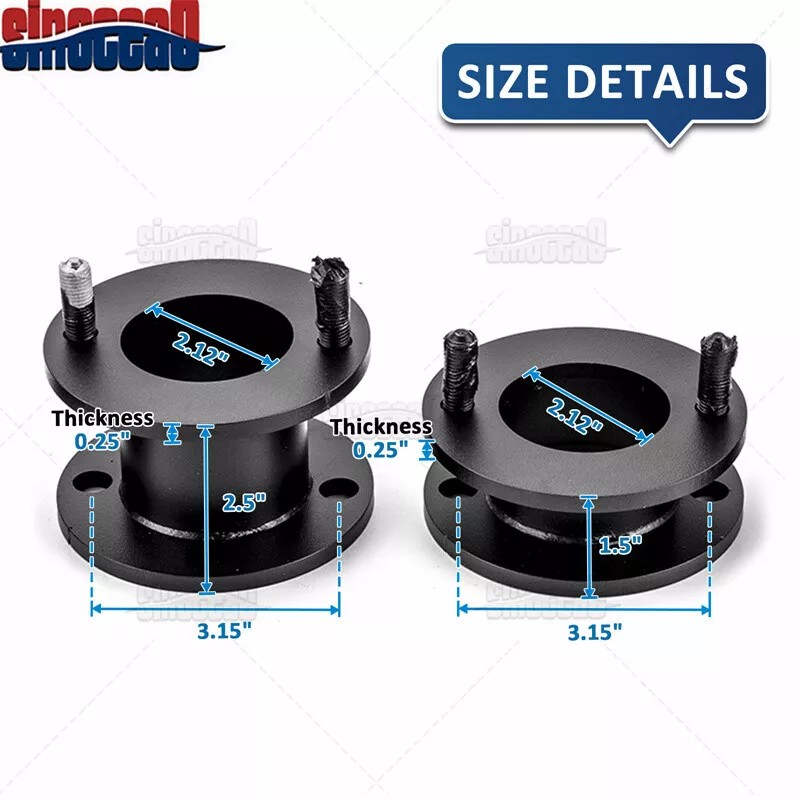 SI 3'' Front & 3" Rear Leveling Spacers Lift Kit