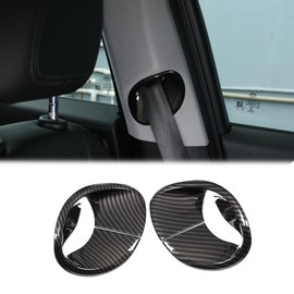 PIUGILH Car Seat Belt Cover Suitable for Alfa Romeo Giulia 2017-2020, Front Seat Belt Exit Decoration Trim for Giulia Accessories